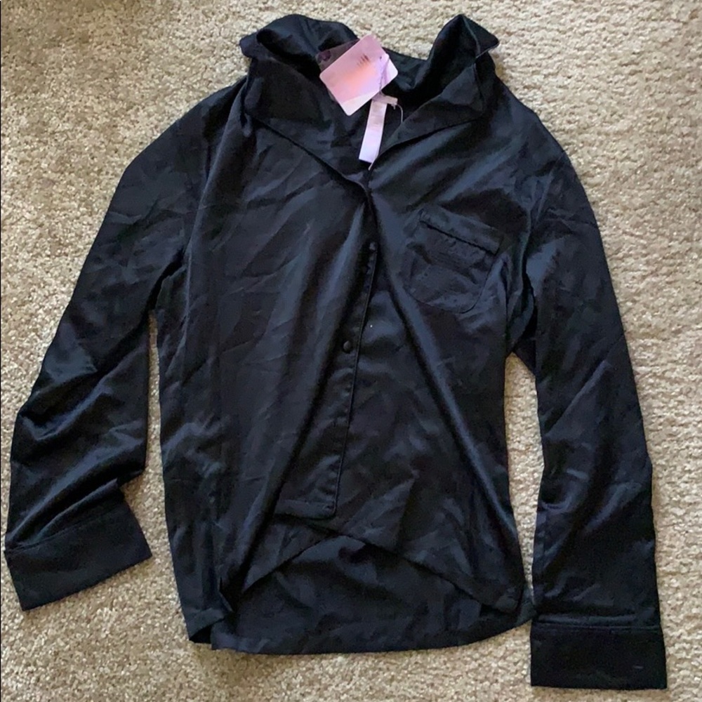 Savage X Satin Sleep Button Up